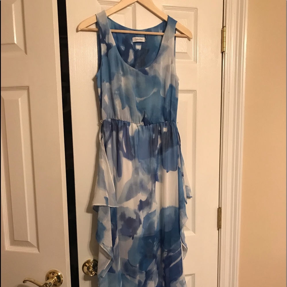 Long flown dress by Calvin Klein